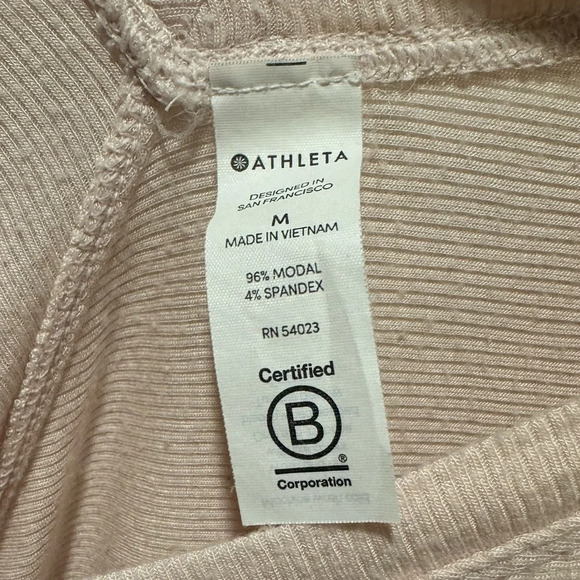 Athleta Pink tie back tee - Picture 3 of 4